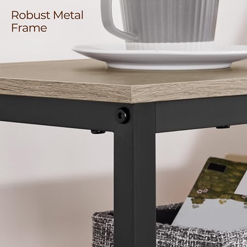 Yaheetech Entryway Table with Storage Shelves, 40 Inch Console Table with Metal Frame, Wood Behind Couch Sofa Tables for Entryway, Living Room, Gray - color: Grey