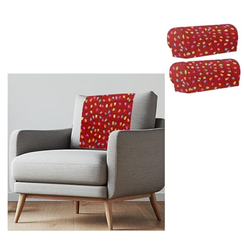 Christmas Lights Sofa Headrest Armrest Cover Set Recliner Headrest Covers Washable Couch Chair Protector Non Slip for Living Room Quick Dry Breathable Sofa Chair Cover - color: Christmas Lights