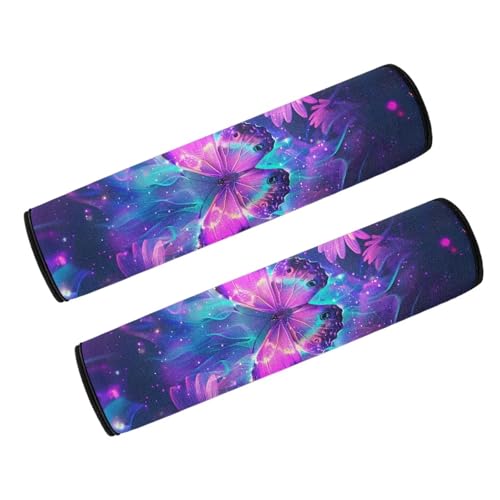 Wheelchair Armrest Pads Butterfly Purple Wheelchair Armrest Covers Cushion Portable Mobile Arm Support for Wheelchairs Office Transport Chair Mobility Scooter Gift - color: Butterfly Purple Style