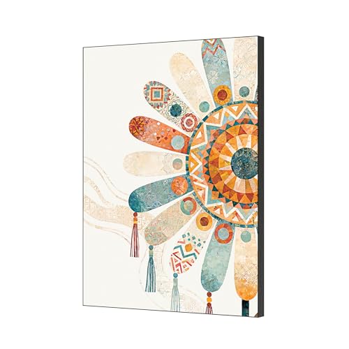 INFINIPANEL Wall Art Print for Bathroom Wall Decor - Frameless, Moisture Resistant, Lightweight Boho Daisy Floral Art Print for Home, Bedroom & Office - Meaningful Gift, 12"×16" - color: Daisy