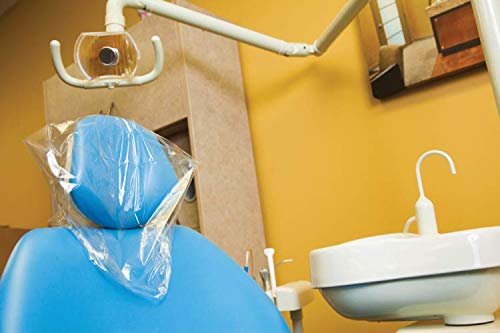 3D Dental PL-HRLG Headrest Cover, Poly, 14" x 10" (Pack of 250)