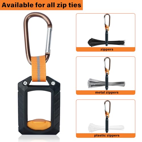 Zip Ties Holder,Reusable Zip Tie Organizer Band,Cable Tie Bracket for wire ties Arrangement.(1PC/black) - color: Black-1 Pc