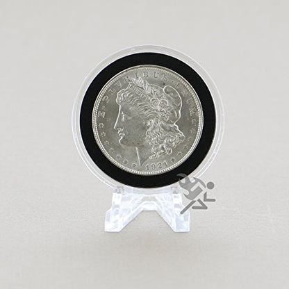 OnFireGuy Clear Display Stand Easel for Holder Coin Capsules Challenge Medals Casino Chips, 10 Pack