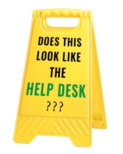 Funny Office Desk Decor, Look Like Help Desk Mini Desk Sign - style: This Look Like The Help