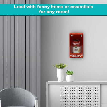 Break Glass in Case of Emergency Wall Display - Funny 3D Printed Decor for Home, Office, Game Room, Dorm