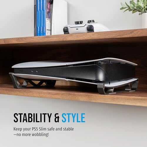 Glistco Skates - Horizontal Stand Compatible with PS5 Slim (Galaxy Black) - color: Galaxy Black