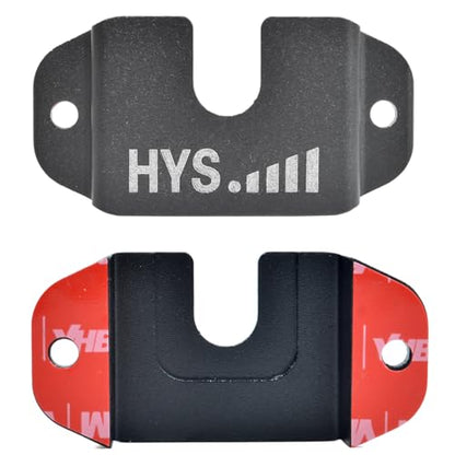 HYS Single Side Radio Car Mount, Universal Amateur CB Radio Microphone Mic Hanger Holder Mounting Kit with Screws for Handheld CB & VHF UHF Handheld Radios&Shoulder Speaker Mic(Black-1pc) - color: Black, size: 1 Piece
