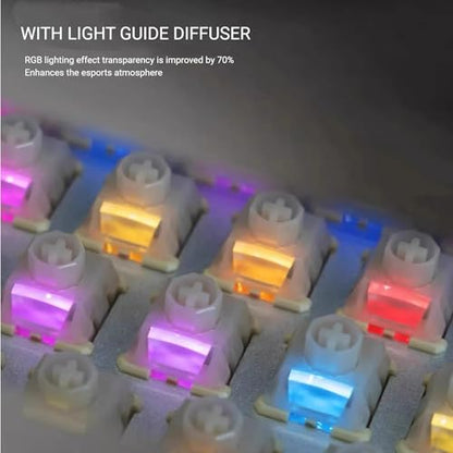 OOCTPK Chilkey WS Flux HE Hall Effect Switches: Linear Factory Pre-Lubed Magnetic Keyboard Switches, Freely Setting Pre-Travel Key Switch for Rapid Trigger HE Gaming Keyboard (35 Pcs) - color: WS Flux Switches-Clacky-35 pcs
