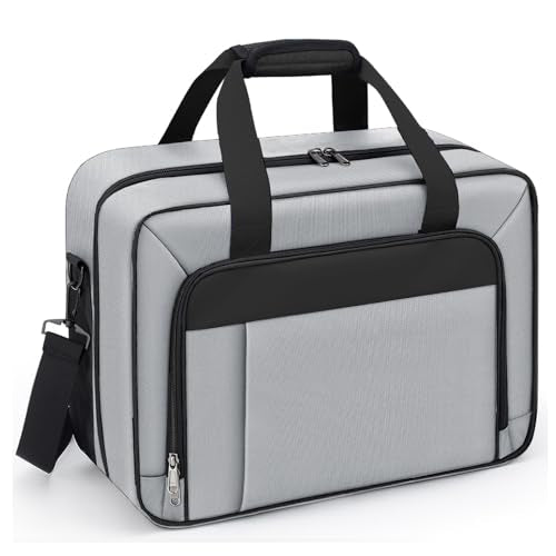 GDNasist Carrying Case Fit for PS5, Travel Thickened Protective Bag Compatible with Playstation 5 Console, Headset, PS5 Controller, Game Discs, and Gaming Accessories, Grey - color: Grey