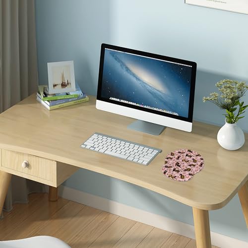 RICHEN Ergonomic Mouse Pad with Wrist Support,Non-Slip Rubber Base for Computer Laptop & Mac,Lightweight Rest for Home,Office & Travel (Flowers Cats) - color: Flowers Cats