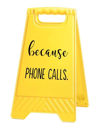 Funny Desk Shelf Decor, Phone Calls Mini Desk Sign | Phone Calls Sign, Funny Shelf Sign, Home Office Decor, Mini Desk Sign - style: Because Phone Calls