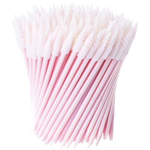 Chinco 200 Pcs Cleaning Swabs 2.56 Inch Sponge Tip Swabs Sticks for Printer Heads, Scanners, Camera Lenses, Chip Hard Disk Industries, Optical Lenses and Optical Equipment Makeup(Pink) - color: Pink