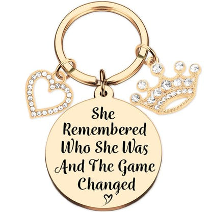 Funny Keychain Divorce Gifts for Women - Breakup Gift Inspirational Keychains, for Friends Birthday Key Chain