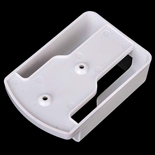 Remote Holder Wall Mount Media Controller Organizer White Plastic Storage Box
