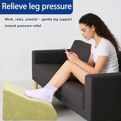 Foot Rest for Under Desk at Work, Ergonomic Under Desk Footrest with Washable Cover for Office, Home & Gaming Leg Elevation Pillow Fruit Green - color: I-fruit Green