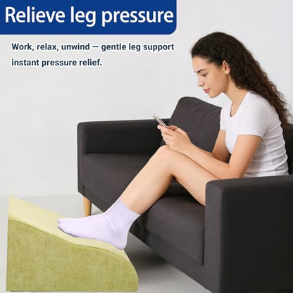 Foot Rest for Under Desk at Work, Ergonomic Under Desk Footrest with Washable Cover for Office, Home & Gaming Leg Elevation Pillow Fruit Green - color: I-fruit Green