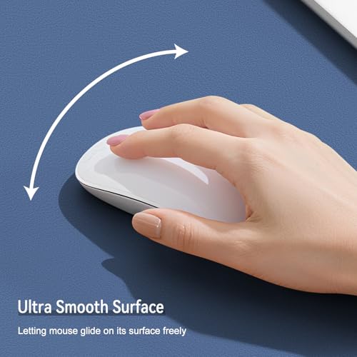 Dual Sided Leather Desk Mat - Waterproof Desk Pad - Ideal for Large Mouse Pad and Desk Mats on Top of Desks (Blue, 11"*8") - color: Blue, size: 11"*8"
