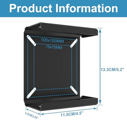 Metal Mini PC Mount for Beelink Vesa Mount, for SER5/SER5 Pro/SER5 MAX/S12 Pro/S13/SER6 Pro/SER3/SER4/EQ12/EQ13/Mini S/S12/SEi12/SEi12 Pro, Wall Mount and Under Desk, Easy to Install