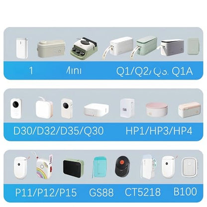 Risio Cable Labels 0.47"x4.29"(12x109mm),70 Labels/Roll(5 color set),Colorful Waterproof Labels for Electronic Devices with Cable Management, Self-Adhesive Tear-Resistant Cable Labels