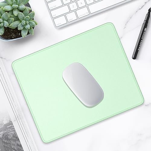 Hsurbtra Mouse Pad, Premium-Textured Square Mousepad 10.2 x 8.3 Inch, Stitched Edge Anti-Slip Waterproof Rubber Pretty Cute Computer Mat for Office Gaming Laptop Women Kids Lake Green - color: Lake Green, size: Square Mousepad (10.2" x 8.3")