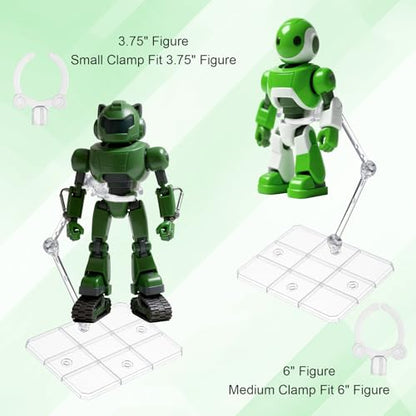 CIATBYYJ 2Pcs Action Figure Stand Assembly Action Figure Display Holder Base Universal Humanoid Model Support Display Stand