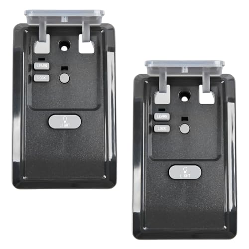 2X Garage Outlet Garage Door Opener Remote Control Security Multi Function Wall Mounted Panel Pad Replacement for Liftmaster Chamberlain Craftsman Sears (882LMW)