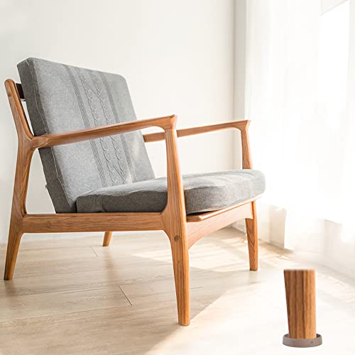 Yelanon Furniture Coasters - 8 Pcs 3”Round Furniture Caster Cups - Non Slip Pads Hardwood Floors Non Skid Grippers Rubber Furniture Feet - Anti Slide Floor Protector for Bed Couch Stoppers Brown - size: 8pcs 3" Round