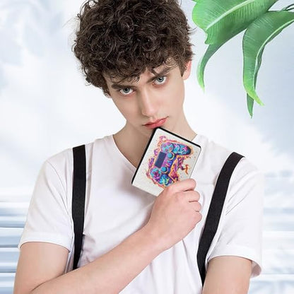 EXXBYELI Gamer Wallets for Teen Boys,Cool Kids Wallet for Boys Ages 8-10 9-12 13-15 with Credit Id Card Cash Holder Black Rfid Blocking Zipper For Teen Youth Guys Teenager Birthday Gifts Ideas - color: game-white background