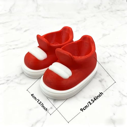 Gaming Controller Holder, Creative Video Game Controller Storage Rack for Gamepads, Shoe-Shaped Gamepad Holder, Playful Organizer, Fun Decor, Controller Stand Red