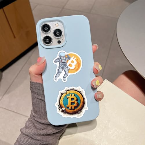 60 Pcs Bitcoin Crypto Sticker Pack Cartoon Vinyl Decals for Laptop Water Bottle Luggage Cup Phone Cryptocurrency Decal, Aesthetic Space Miner, Gift for Traders & Investors - style: A4