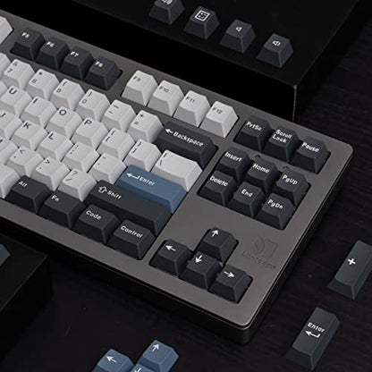 Cherry Arctic Profile Double Shot Keycaps Set of 173 for ANSI/ISO 60, 68, 75, 98 and 108 Layout Cherry Mx Switches, Mechanical Gaming Keyboard - color: arctic keyboard