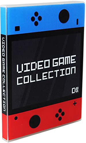 UniKeep Game Case for Nintendo Switch Cartridges - Holds 60 Video Games Securely in Foam | Heavy Duty Compact Travel Storage Binder & Protective Holder Organizer with Snap-Lock Closure - color: red / blue