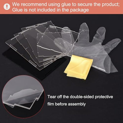uxcell Acrylic Clear Display Case Box Dustproof Protection Showcase Cube Collectibles Show Box 11.8x3.9x3.9inch - size: 11.8x3.9x3.9inch
