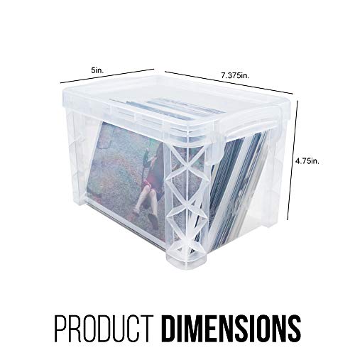 Advantus Super Stacker Storage Case 40305-1 Each - color: Clear, size: 4" x 6"