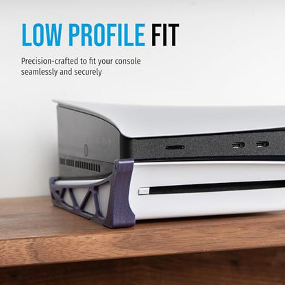 Glistco Skates - Horizontal Stand Compatible with PS5 Slim (Galaxy Purple) - color: Galaxy Purple