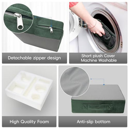 G GOOD GAIN Couch Cup Holder Pillow-Sofa Cup Holder Cozy Buddy | Bed Drink Caddy Holds Tablet, Remote, Snacks | Waterproof Anti-Spill Sofa Beverage Tray for Car, Park, Beach, Picnic, Boat, RV(Green) - color: Green, size: 12.5 x 9.5 inches