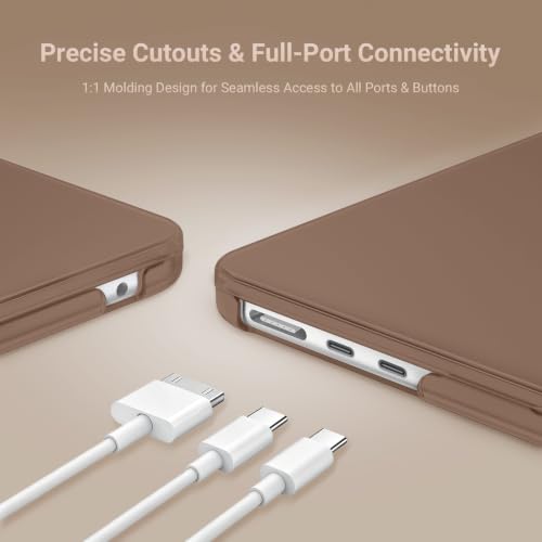 MOSISO Compatible with MacBook Air 13 inch Case M5 2026 M4 2025 M3 M2 2024-2022 A3449 A3240 A3113 A2681, Scratches-Resistant Protective Hard Shell for MacBook Air 13.6 inch Case, Caramel Brown - color: Caramel Brown