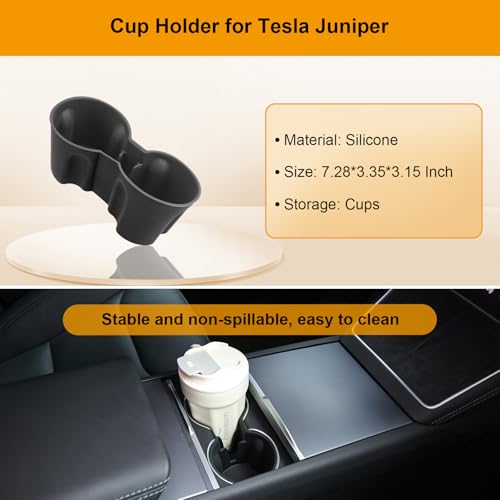 BANKKY 5PCS Center Console Organizer Tray for Tesla Model Y Juniper 2025 2026 Accessories Underseat Armrest Storage Cup Holder Hidden Compartment for Family Travel Kids Daily Commute Road Trips - size: 5PCS (25-26) Model Y (Juniper)