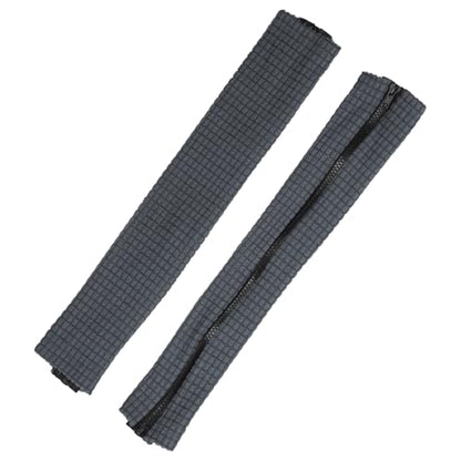 PATIKIL 22x4 in Office Chair Armrest Covers, 1 Pair Office Chair Arm Covers Long Computer Chairs Arm Rest Cover with Zipper Removable Rest Slipcover Hand Rest Protector, Dark Gray - color: Dark Gray