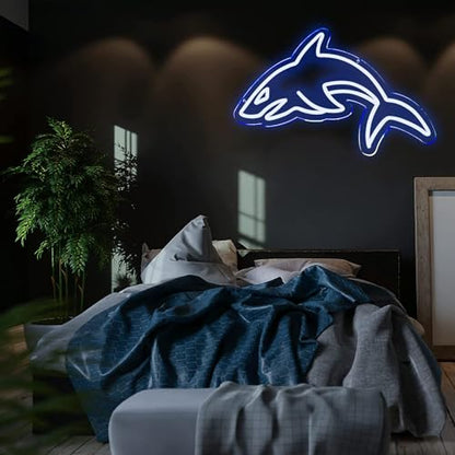 Shark Neon Signs for Wall Decor，Led Neon Light for Live Room, Bedroom, Christmas Birthday Party Gift - style: shark