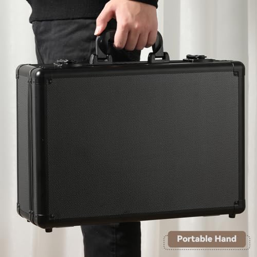 Card Storage Box Waterproof Card Case with Handle Portable Trading Card Case with Sponge Partition Graded Card Storage Case Organizer Fits CSG, BGS, CGC, SGC,PSA (L) - size: L