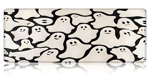 Large Gaming Mouse pad,Don't Ghost Me Halloween Anti Slip Rubber Base Mouse pad, Suitable for Computer, Laptop, Office Desk Accessories - color: Don't Ghost Me Halloween