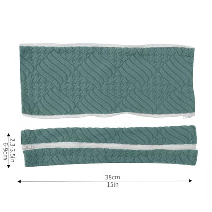 Green Office Chair Cover with Armrest Cover 18Inch Wide Stretch Jacquard Patterned Small Desk Computer Chair Covers with Long Zipper Arm Slipcovers Washable - color: Jacquard L-sage Green, size: Small