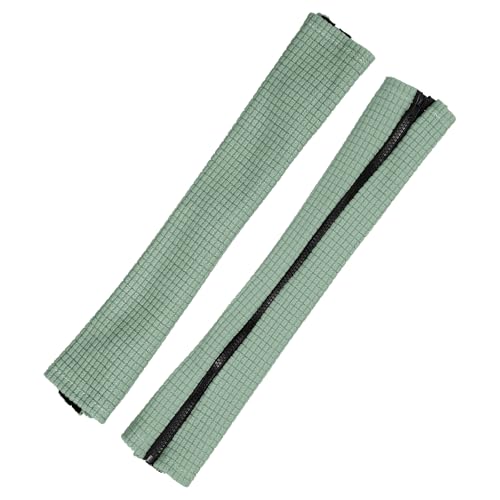 PATIKIL 22x4 in Office Chair Armrest Covers, 1 Pair Office Chair Arm Covers Long Computer Chairs Arm Rest Cover with Zipper Removable Rest Slipcover Hand Rest Protector, Pine Green - color: Pine Green