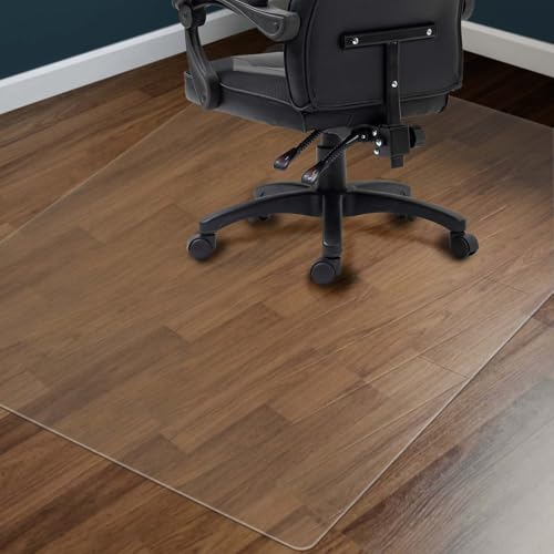 Clear Chair Mat for Hardwood Floors 36"x48" - Office Desk Chair Mat Protector Easy Glide for Rolling Chairs, Heavy Duty Home & Computer Use - size: 48"x36"