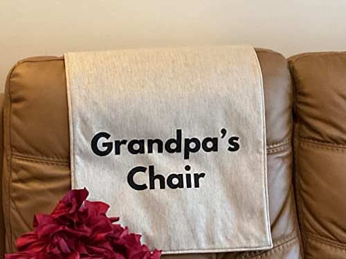 Headrest Covers for recliners Furniture slipcovers Furniture Protectors headrest Sofas loveseat Theater Chairs Office Chairs Chair Pads Perfect for Gifts Made in USA.17x27By: Bittlemen Co (Grandpa) - color: Grandpa