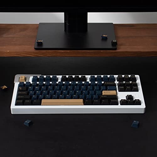 Sumgsn 163 Keys Double Shot Keycaps Cherry Profile Blue Samurai Keycaps for 61/64/87/104/108 Cherry Mx Switches ISO ANSI Layout Mechanical Keyboard - color: Blue Samurai Keycaps