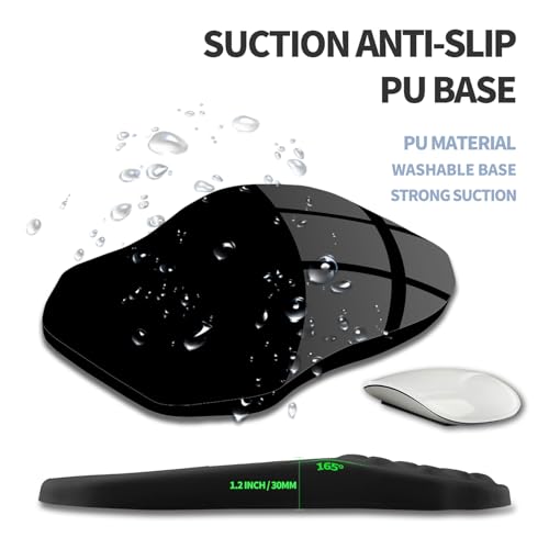 Ergonomic Raised Mouse Pad Wrist Support with Bilateral Slope Memory Foam Mousepad for Wrist Rest and Carpal Tunnel Pain Relief 11.8x7.9〃Inspirational Quotes - color: Inspirational Quotes