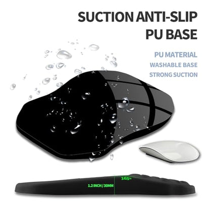 Ergonomic Raised Mouse Pad Wrist Support with Bilateral Slope Memory Foam Mousepad for Wrist Rest and Carpal Tunnel Pain Relief 11.8x7.9〃Inspirational Quotes - color: Inspirational Quotes