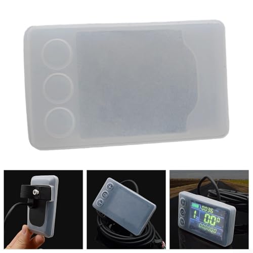 Electric Monitor Cover, Silicone Protective Case For S866 LCD Display Electric Bike Scooter, Display Protective Dust Cover For Scooter, Dustproof and Waterproof
